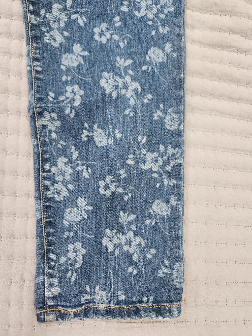 Charter Club Blue Floral Straight-Leg Jeans - Picture 2 of 8